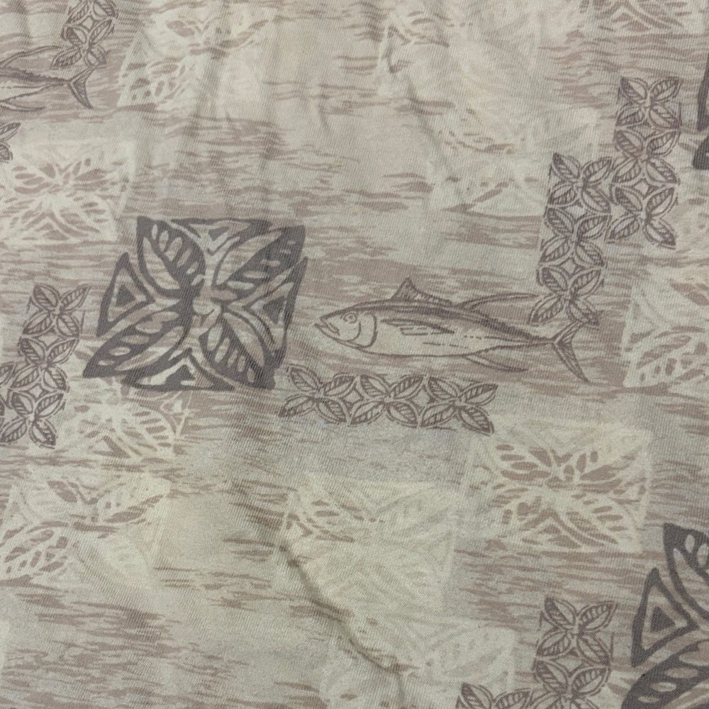 AFTCO Beige Patterned Men's Polo Shirt - Picture 5 of 11